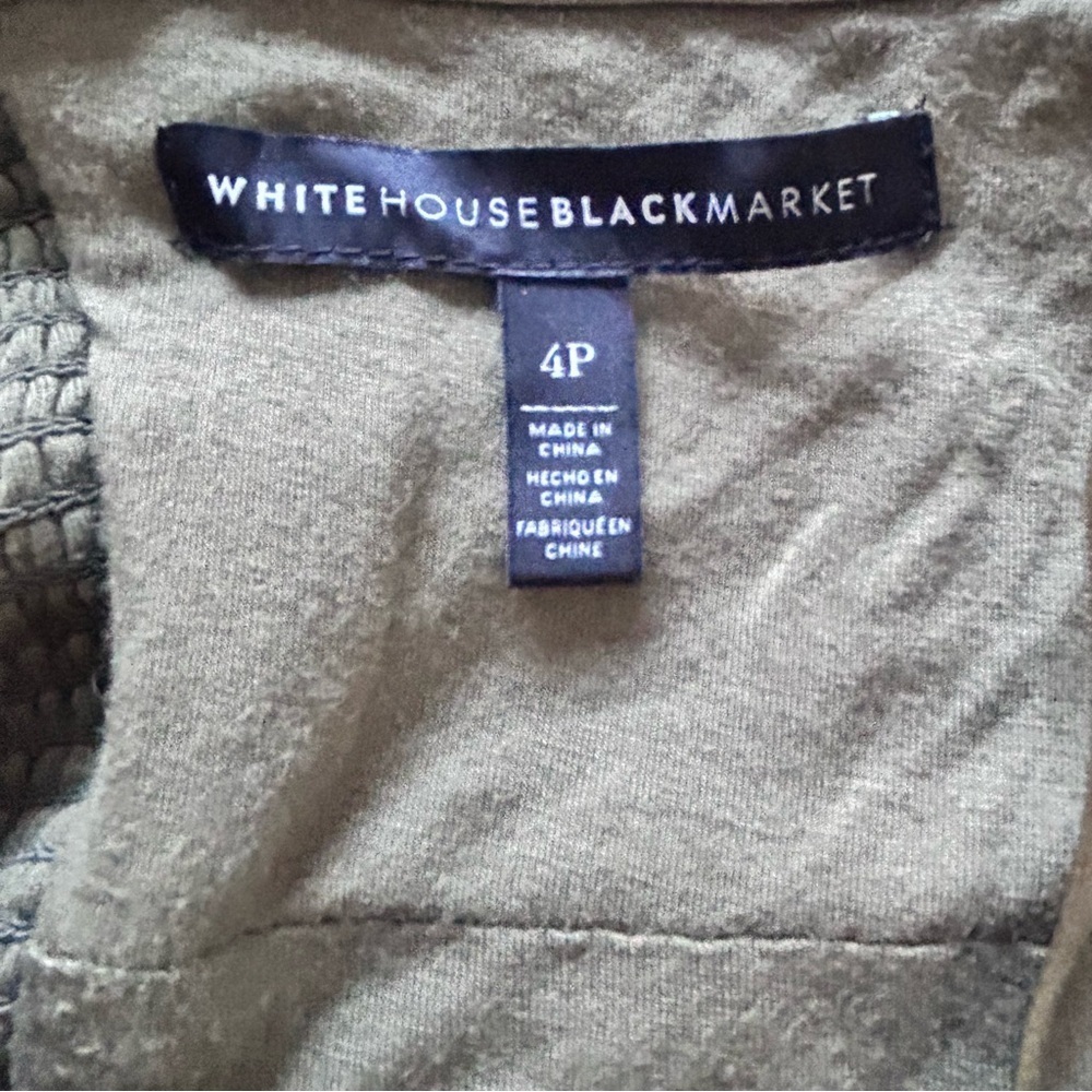 White House Black Market Floral MiniDress with Velvet Trim SZ 4P - Picture 7 of 8